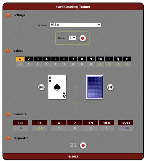 blackjack karten zählen üben